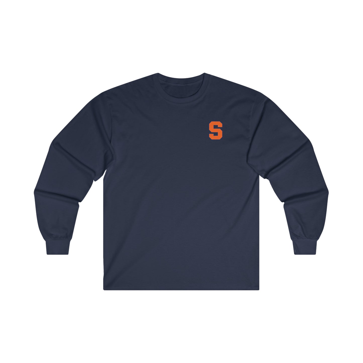 Navy Syracuse Corner Logo Cotton Long Sleeve
