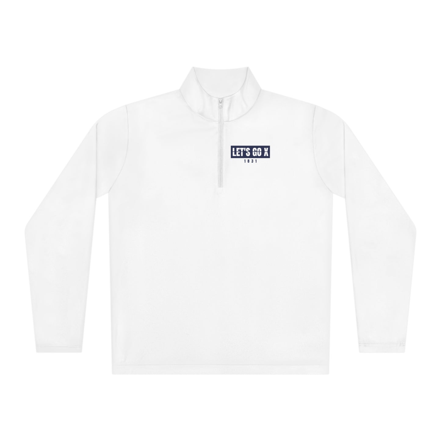 White Let's Go X 1831 Quarter-Zip Pullover
