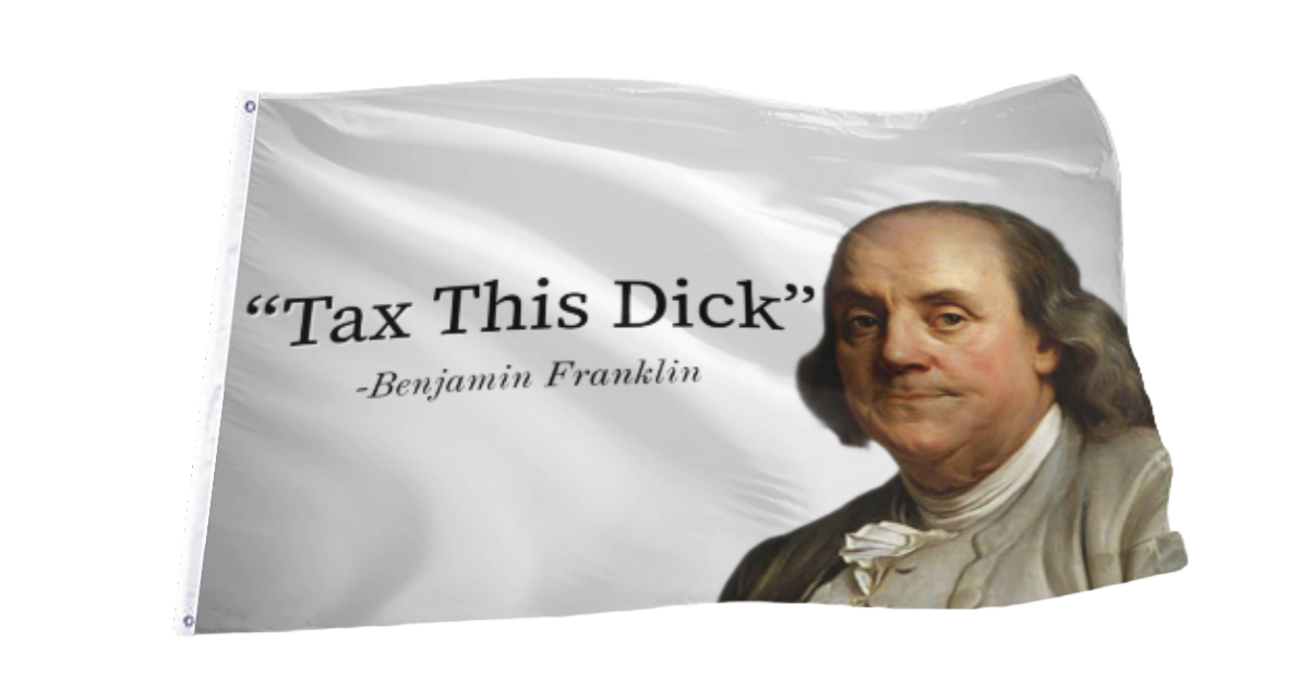 Benjamin Franklin Quote Flag
