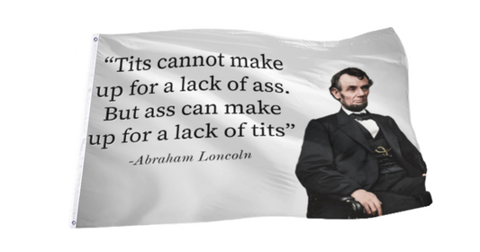 Abraham Lincoln Quote Flag