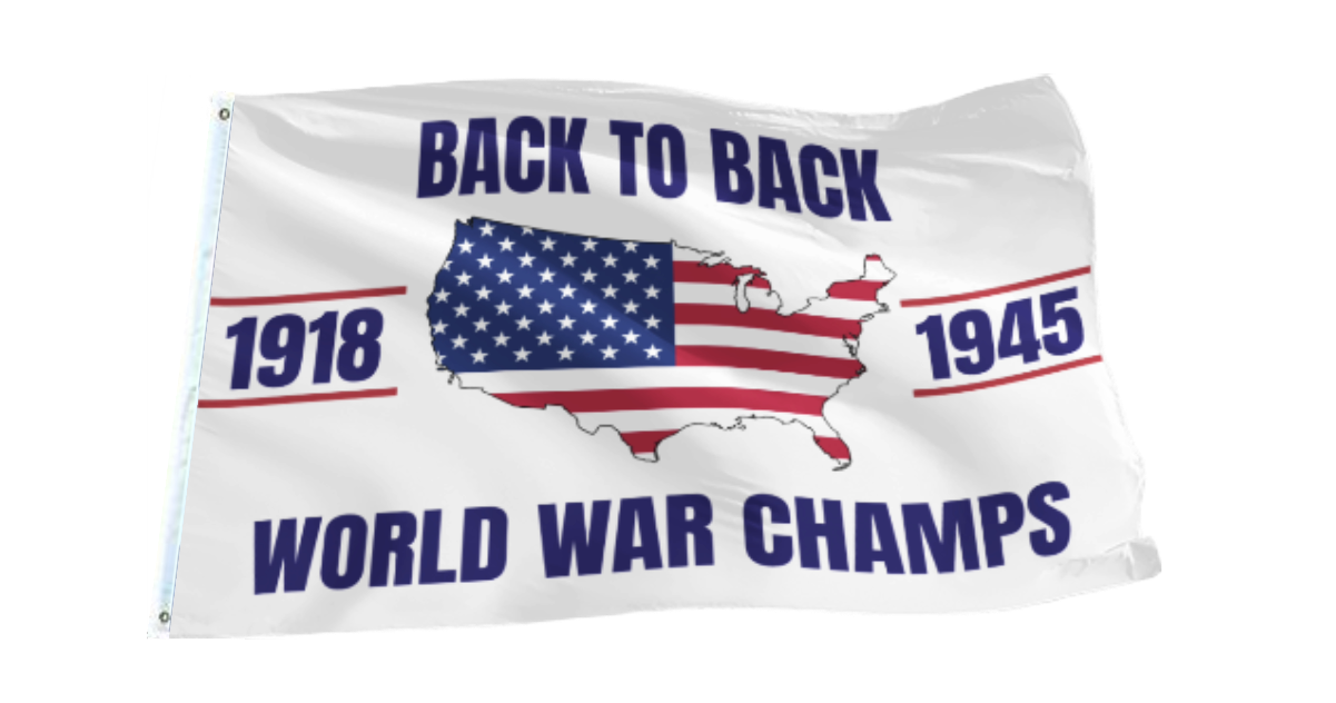 Back to Back World Champs Flag