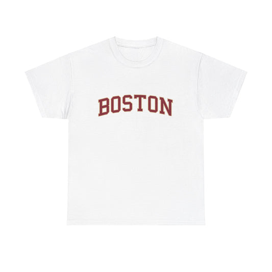 White Boston College Tee