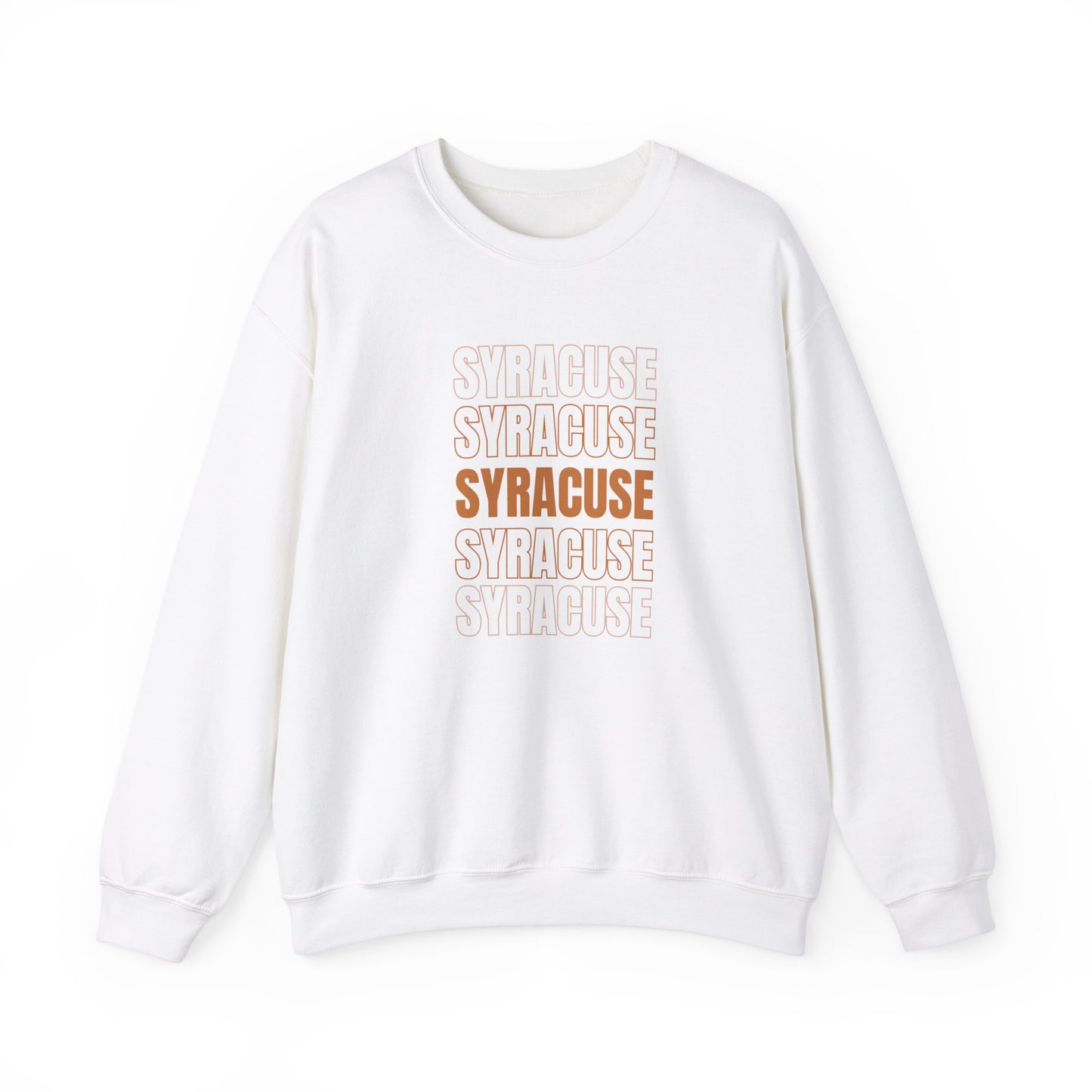 White Syracuse Campus Crewneck Sweatshirt