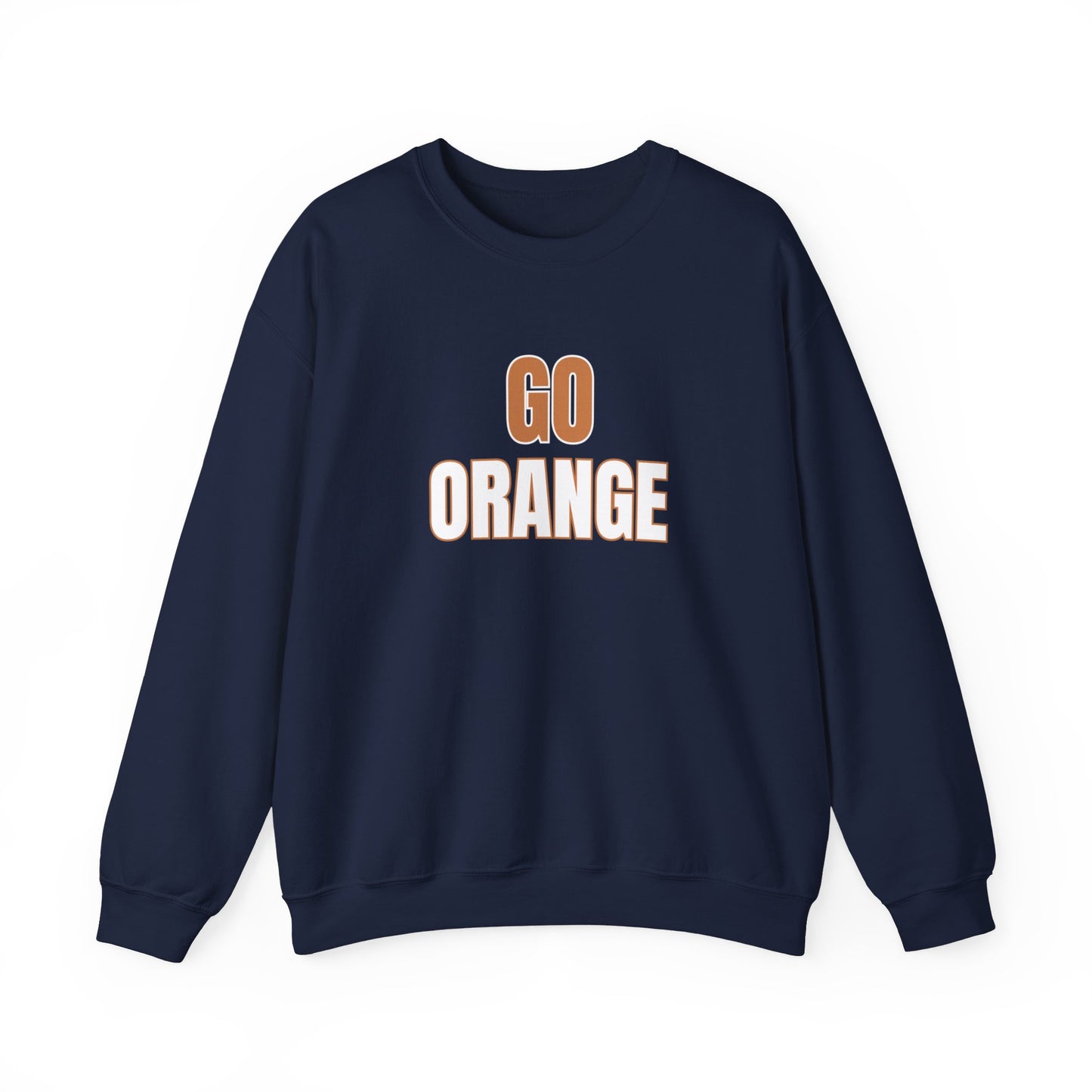 Navy Go Orange Campus Crewneck Sweatshirt