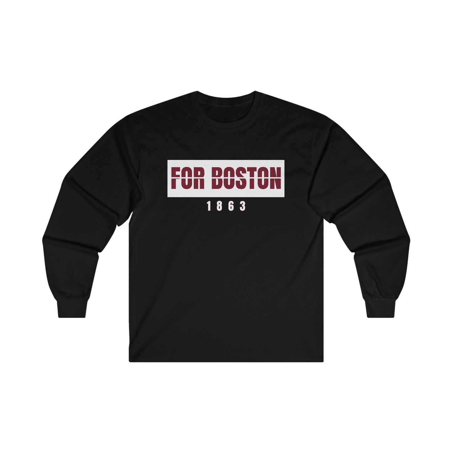 Cotton Black For Boston Long Sleeve