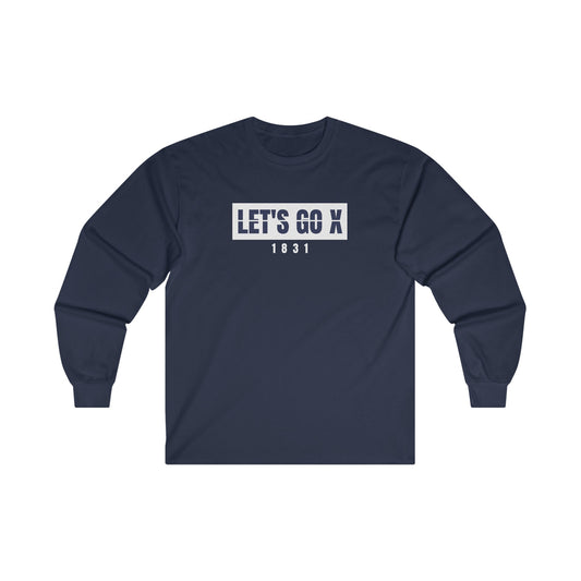 Dark Navy Let's Go X Cotton Long Sleeve