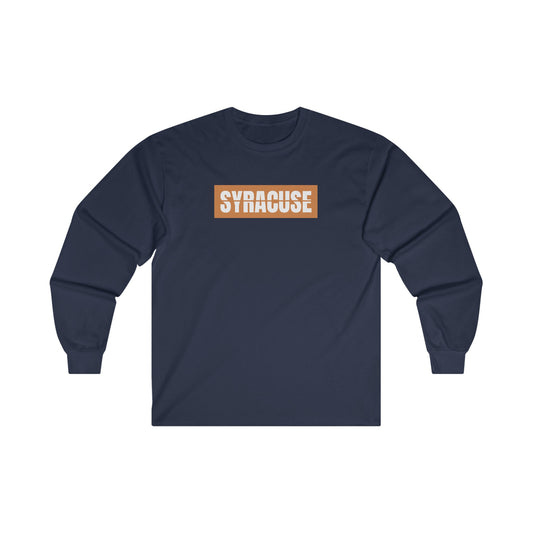 Navy Syracuse Cotton Long Sleeve