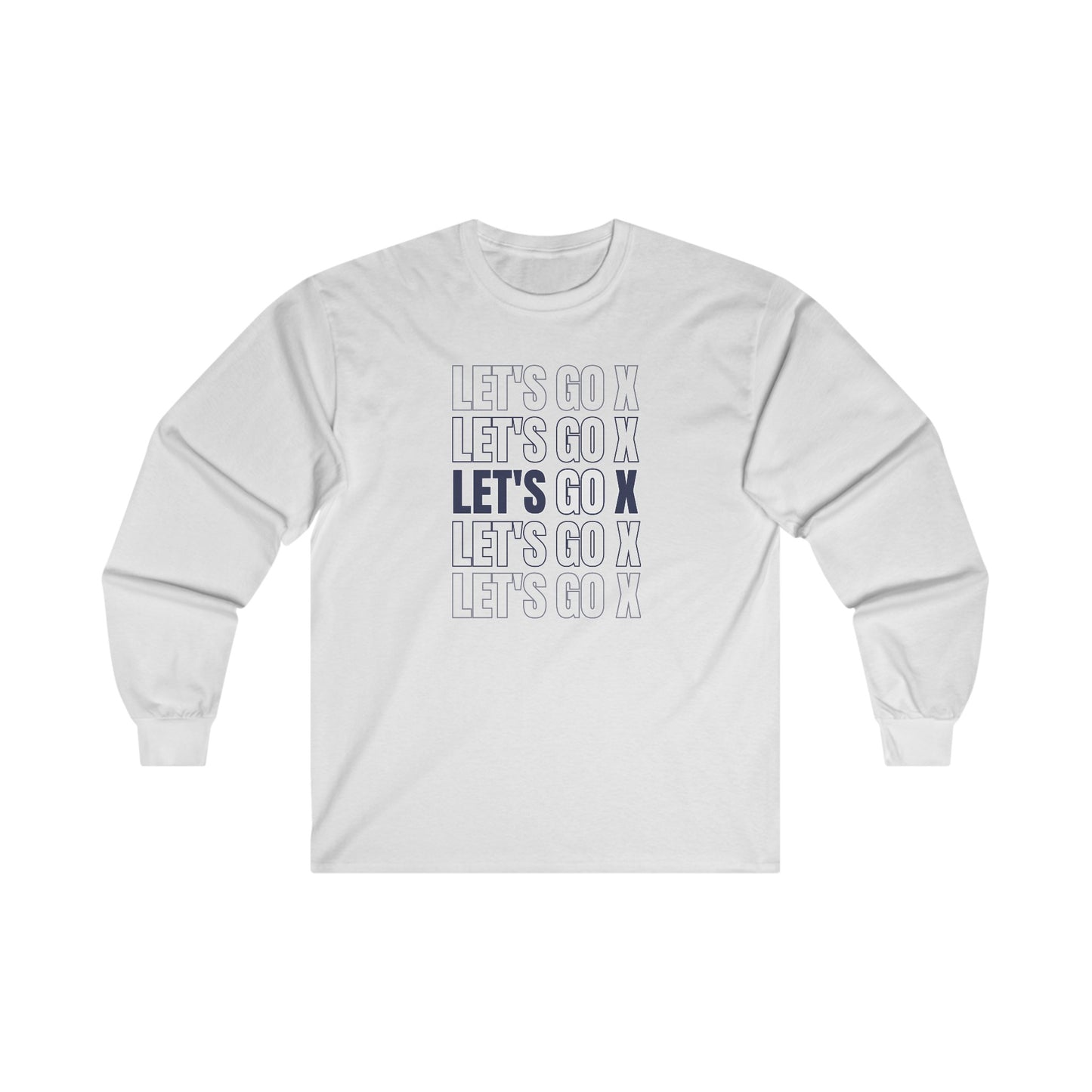 Let's Go X Grey Cotton Long Sleeve