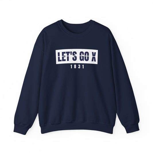 Navy Let's Go X Campus Crewneck Sweatshirt