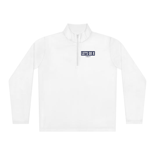 White Let's Go X 1831 Quarter-Zip Pullover