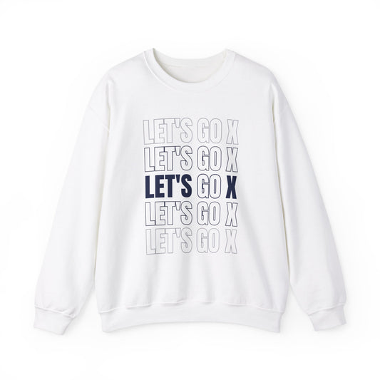 Let's Go X Campus Crewneck White Sweatshirt