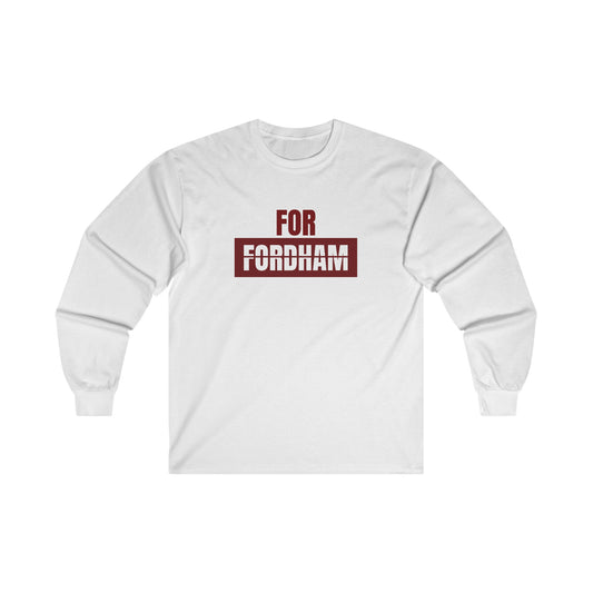 White For Fordham Cotton Long Sleeve