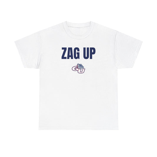 White Zag Up Campus Tee