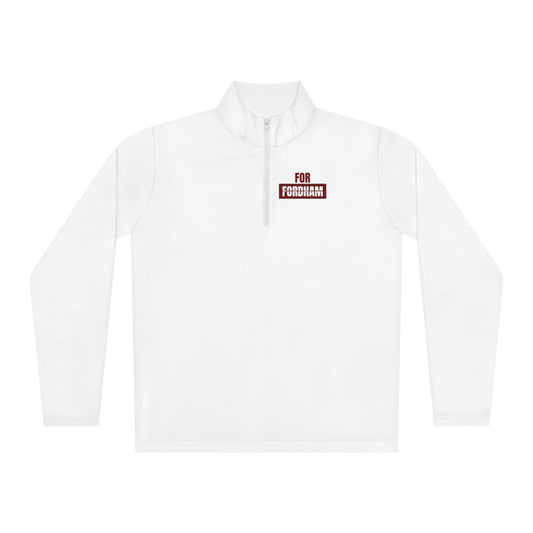 White For Fordham Quarter-Zip Pullover