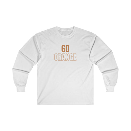 Go Orange Cotton Long Sleeve