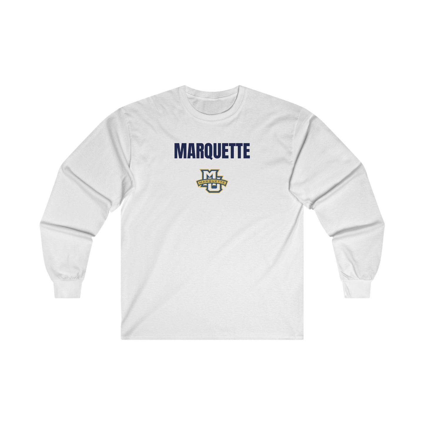 Marquette Logo Cotton Long Sleeve