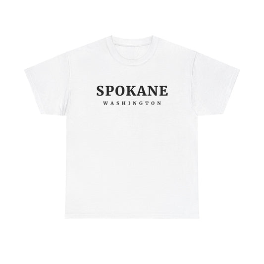 White Spokane Washington Tee