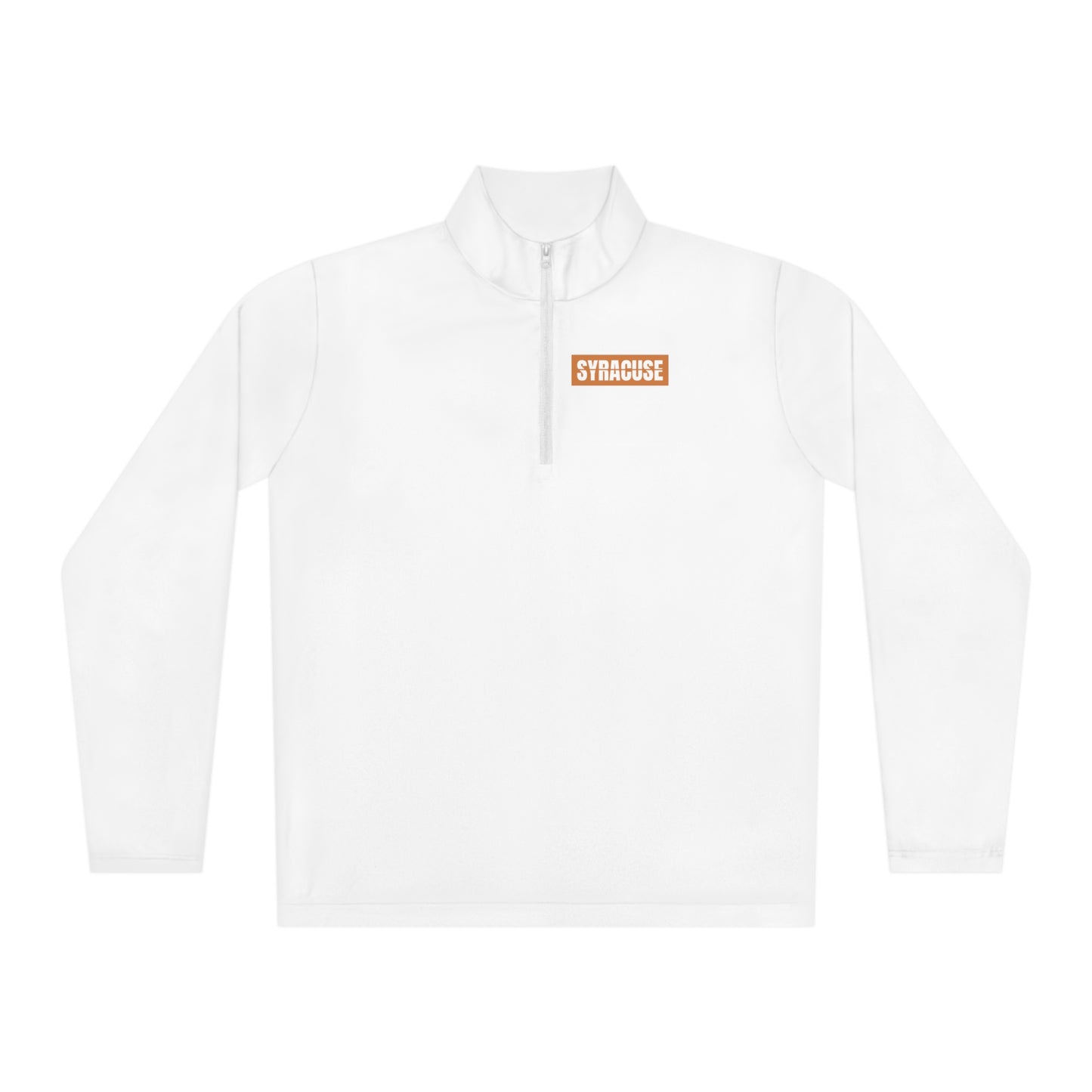 White Syracuse Quarter-Zip Pullover