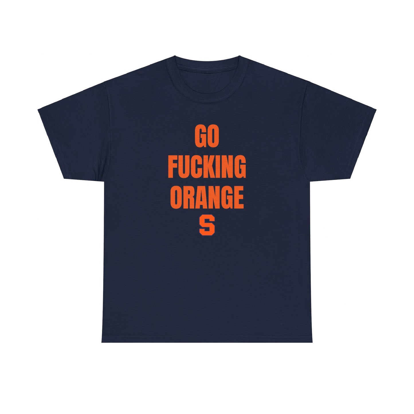 Navy Go Orange Campus Tee