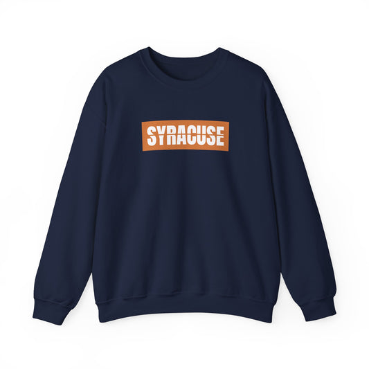 Navy Syracuse Campus Crewneck Sweatshirt