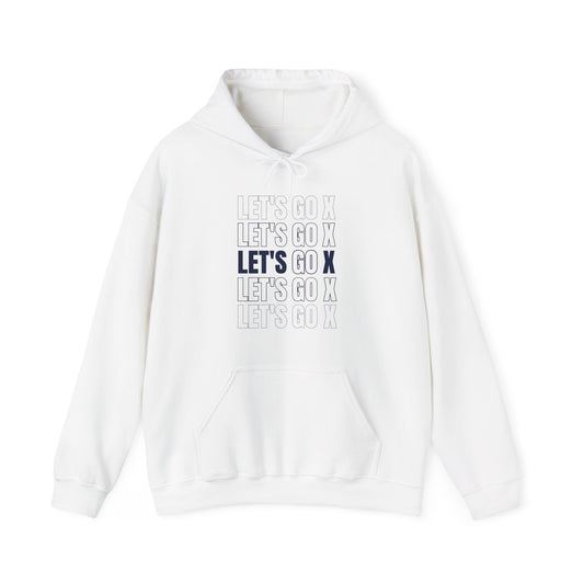 Let's Go X Heavy Blend White Hoodie