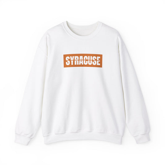 White Syracuse Campus Crewneck Sweatshirt