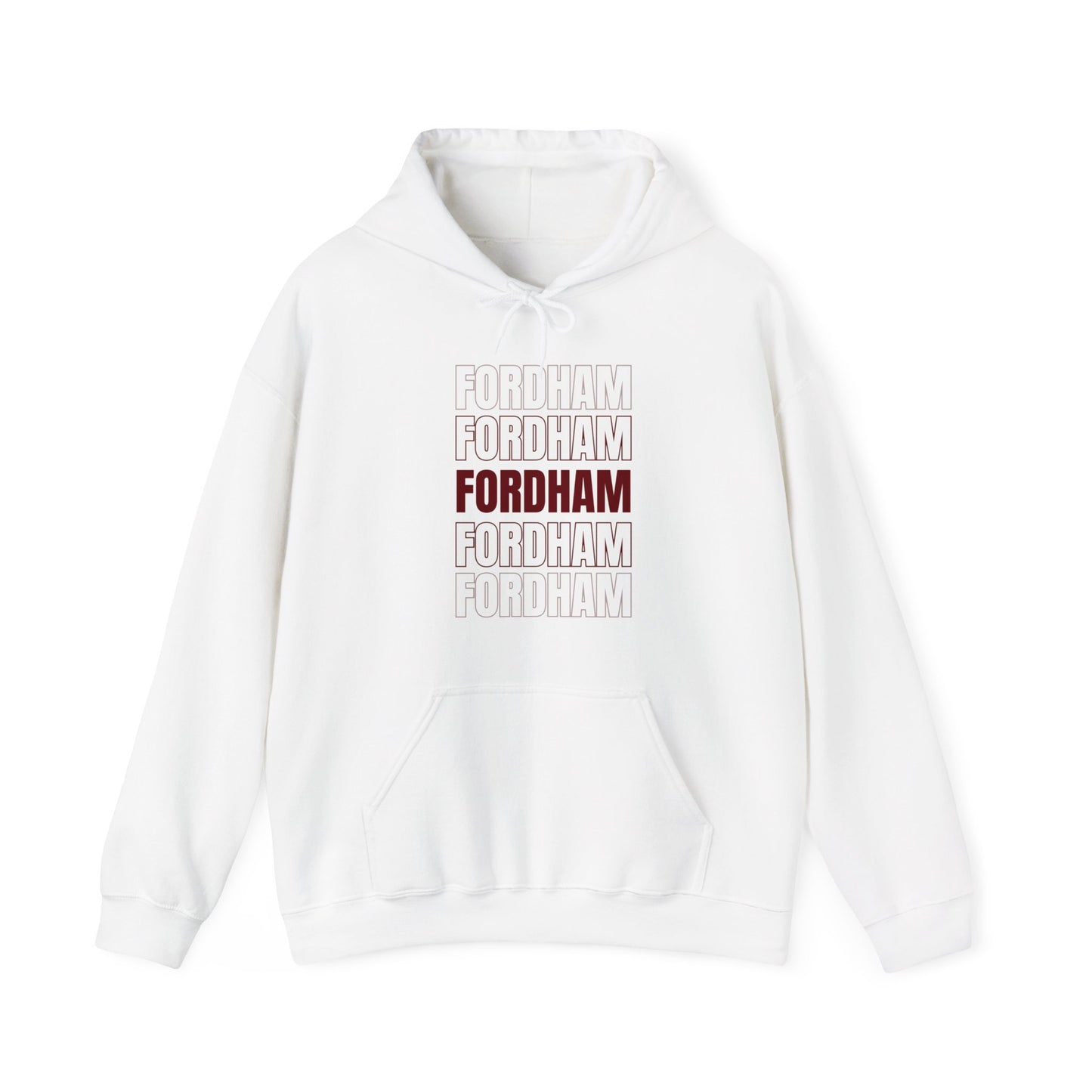 White Fordham Heavy Blend Hoodie