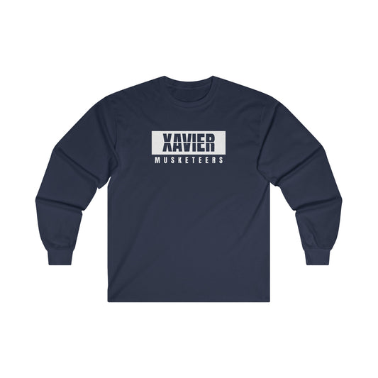 Navy Xavier Musketeers Cotton Long Sleeve