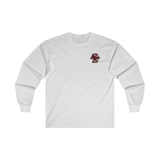 Boston College Corner Logo Cotton Long Sleeve