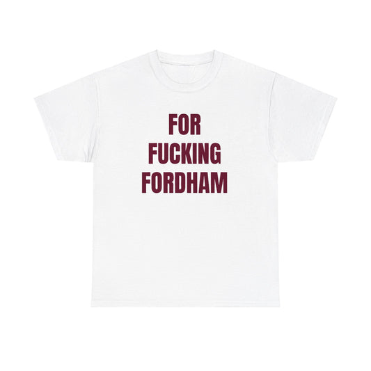 White For Fordham Tee