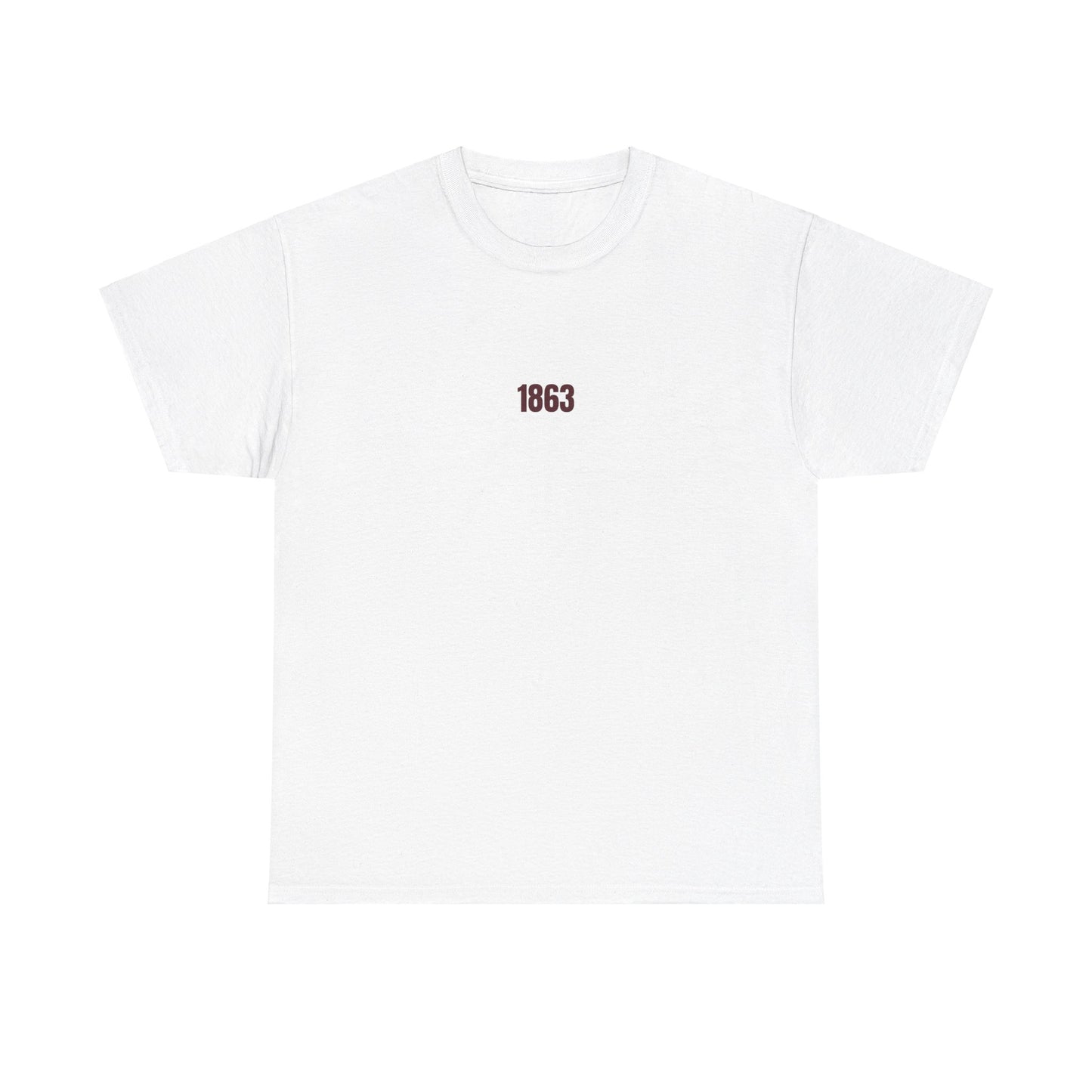 White 1863 Boston College Founded Tee