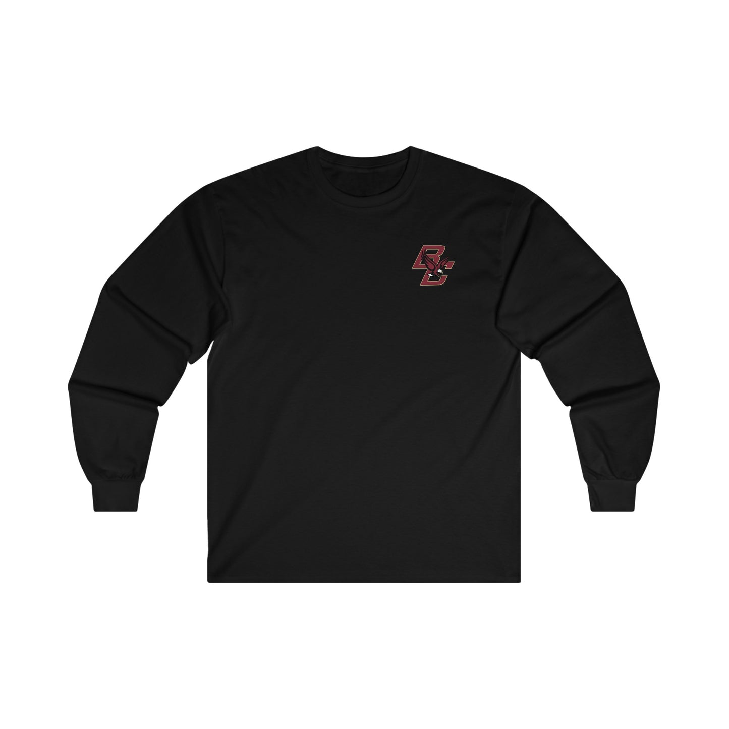 Black Boston College Corner Logo Cotton Long Sleeve