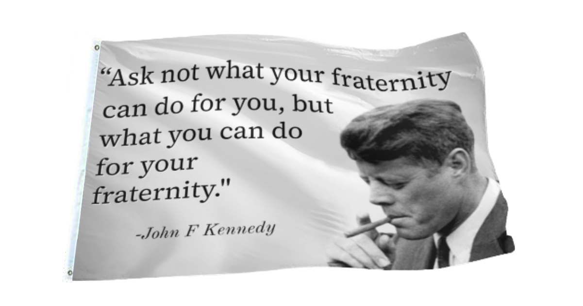 JFK Fraternity Flag