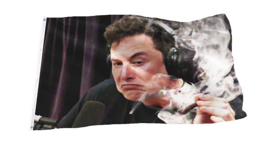 Elon Musk Smoking Flag