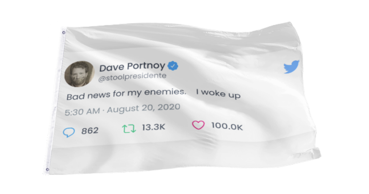 Bad News For My Enemies Tweet Flag