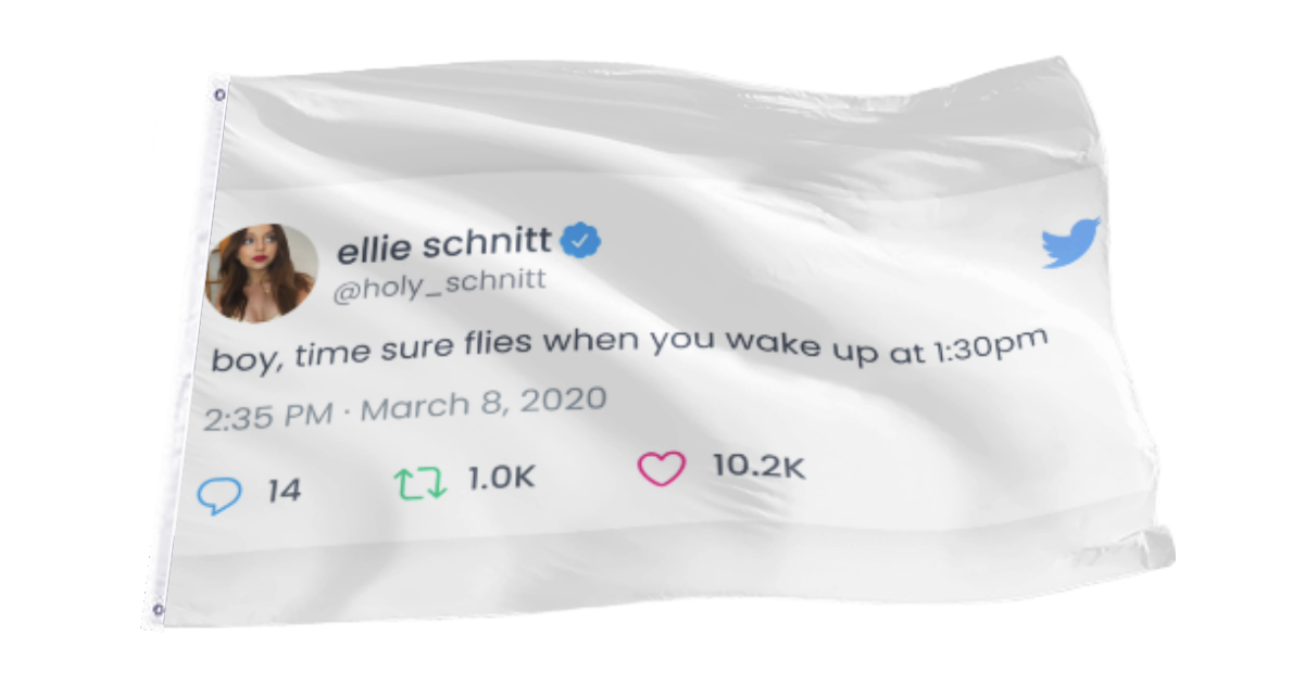 Ellie Schnitt Tweet Flag